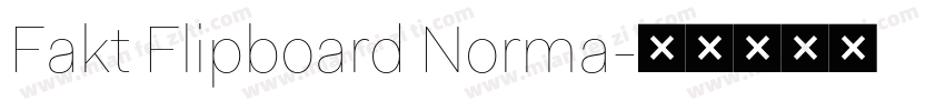 Fakt Flipboard Norma字体转换